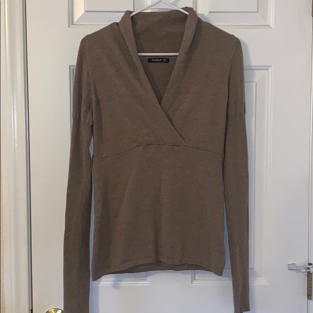 PattyBoutik Tan Sweater
